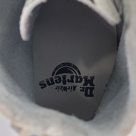 Dr. Martens Pascal Women's White & Black Marble Leather Boots US Size 8 - Picture 7 of 11